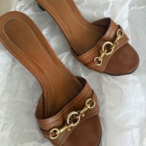Cute Coach Heel Mules